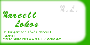 marcell lokos business card